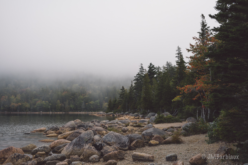 Acadia National Park, Jordon Pond, Leica M10, Fog, Morning, Fall