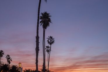 Santa Barbara, Butterfly Beach, shore, ocean, sunrise, palm trees, light trails, Leica, Leica m10-p, montecito