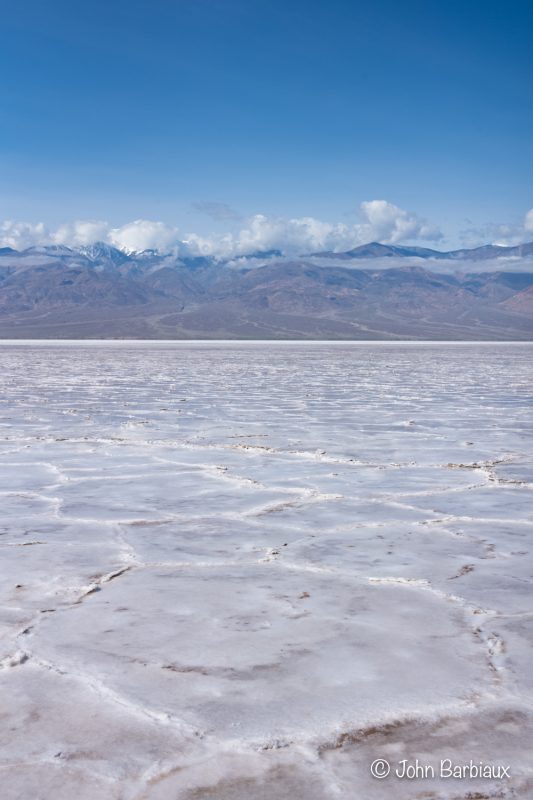 Badwater Basin, hiking, off the trail, salt formation, national park, Death Valley 