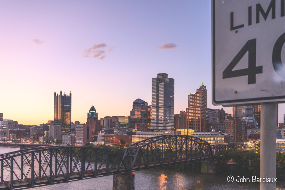 Nikon Z7, Nikon 24-70 f2.8 s, Pittsburgh, cityscape, sunset